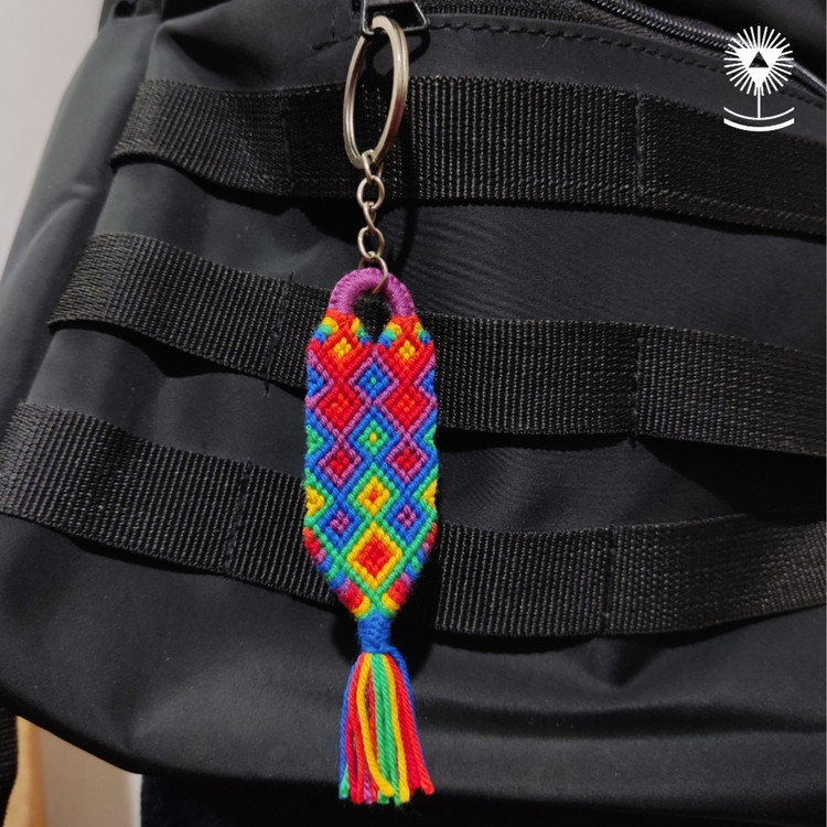 جاکلیدی و آویز کیف مدل هفت رنگ